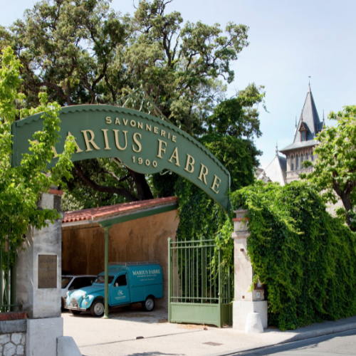 The entrance to Savonnerie Marius Fabre in Salon de Provence