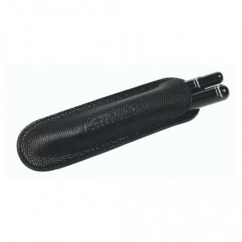 KAWECO LILIPUT ECO LEATHER POUCH - BLACK - HOLDS 2 PENS