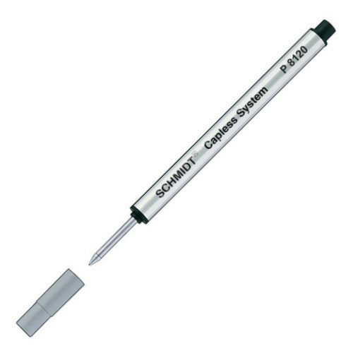 SCHMIDT CAPLESS ROLLERBALL REFILLS - P8120 - BLACK - BROAD - PACK OF 10