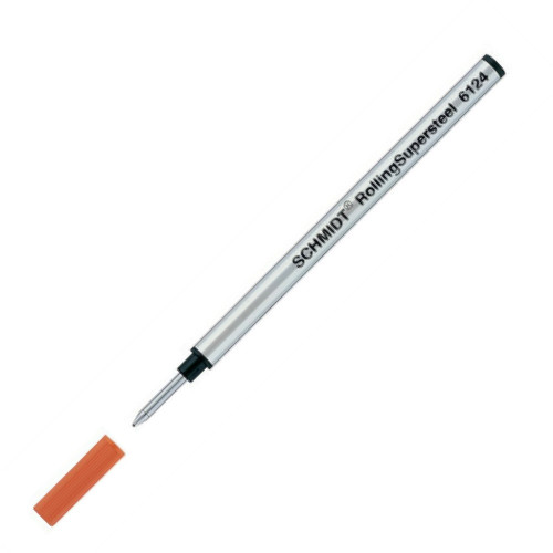 SCHMIDT LIQUID INK ROLLERBALL REFILLS - 6124 - BLACK - FINE - PACK OF 10