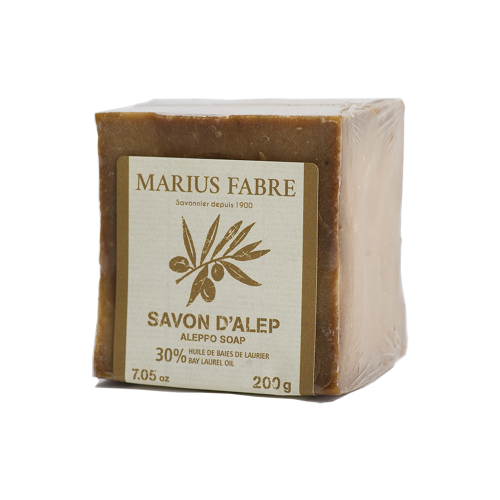 Marius Fabre Aleppo Soap with Olive & 30% Bay Laurel Oil - 200g (Pack of 12)
