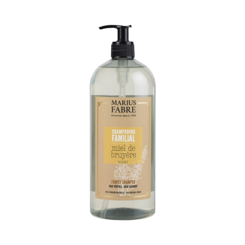 Marius Fabre Family Size Shampoo 1 Litre - Honey - Bien Etre (Pack of 6)