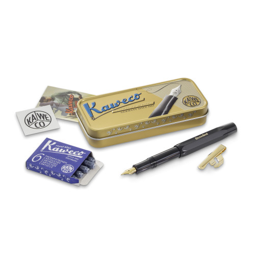 KAWECO CLASSIC SPORT FOUNTAIN PEN GIFT SET - BLACK - M