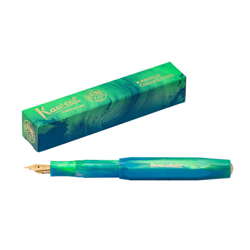 KAWECO COLLECTION FOUNTAIN PEN - MARBLE OCEAN - M