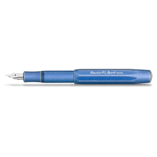 KAWECO AL SPORT FOUNTAIN PEN - BLUE STONEWASHED - M