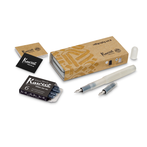 KAWECO FROSTED SPORT CALLIGRAPHY SET - NATURAL COCONUT - MINI
