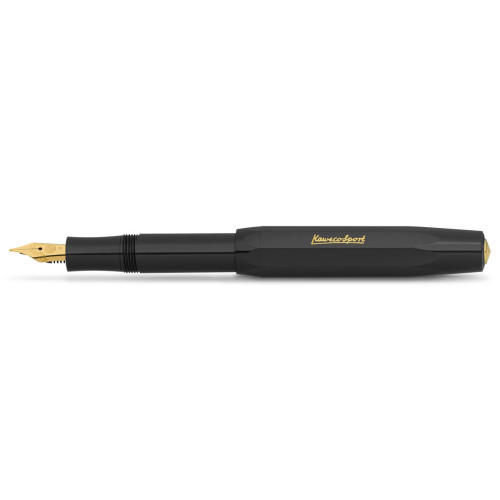 KAWECO CLASSIC SPORT FOUNTAIN PEN - BLACK - M