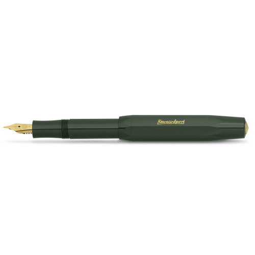 KAWECO CLASSIC SPORT FOUNTAIN PEN - GREEN - M