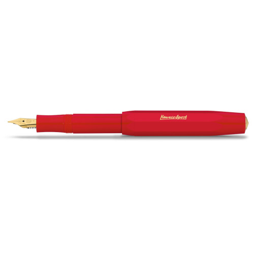 KAWECO CLASSIC SPORT FOUNTAIN PEN - RED - M