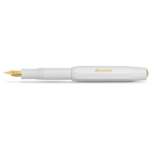 KAWECO CLASSIC SPORT FOUNTAIN PEN - WHITE - M