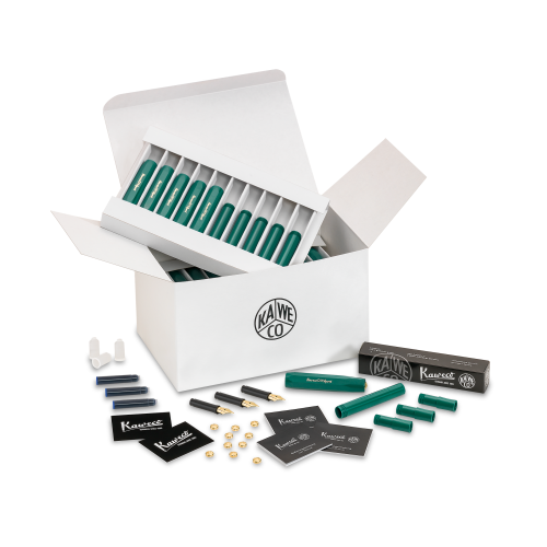Kaweco DIY Fountain Pen - Box of 15 - Emerald Eve M