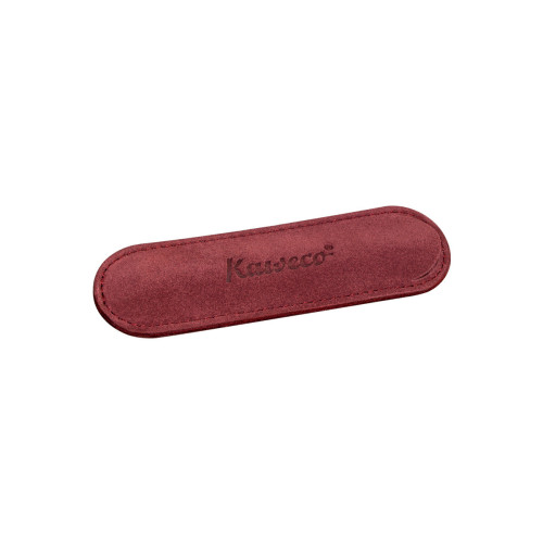 KAWECO ECO VELOURS POUCH - SPORT - BORDEAUX - HOLDS 1 PEN