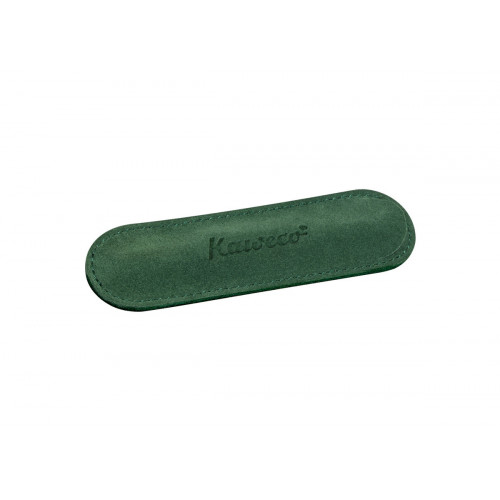 KAWECO ECO VELOURS POUCH - SPORT - GREEN - HOLDS 1 PEN