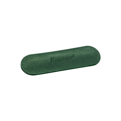 KAWECO ECO VELOURS POUCH - SPORT - GREEN - HOLDS 1 PEN