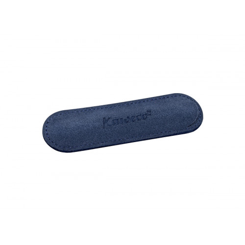 KAWECO ECO VELOURS POUCH - SPORT - NAVY - HOLDS 1 PEN