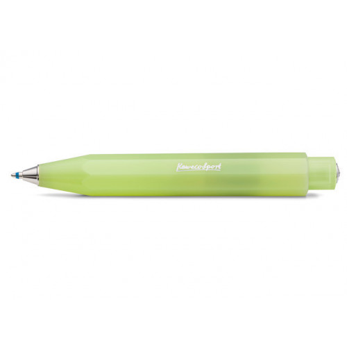 KAWECO FROSTED SPORT BALLPOINT PEN FINE LIME