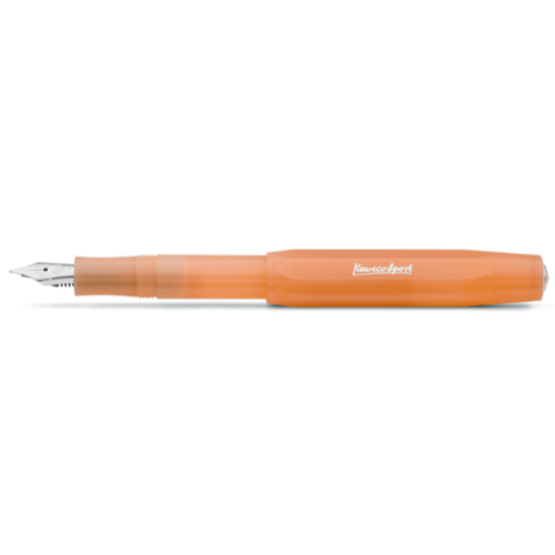 KAWECO FROSTED SPORT FOUNTAIN PEN - SOFT MANDARINE
