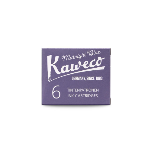 KAWECO INK CARTRIDGES - PACK OF 6 - MIDNIGHT BLUE