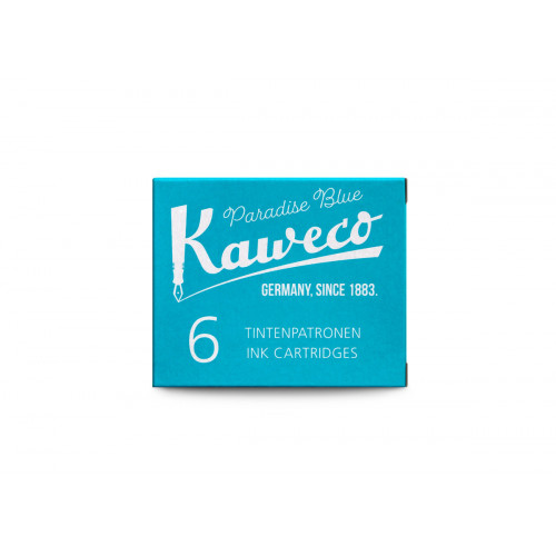 KAWECO INK CARTRIDGES - PACK OF 6 - PARADISE BLUE