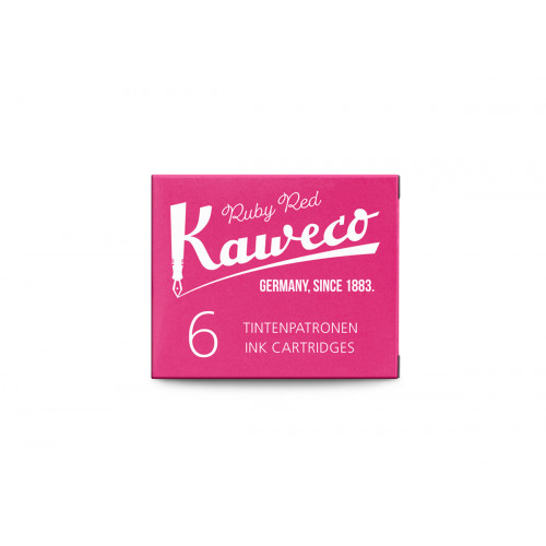 KAWECO INK CARTRIDGES - PACK OF 6 - RUBY RED