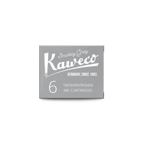 KAWECO INK CARTRIDGES - PACK OF 6 - SMOKEY GREY