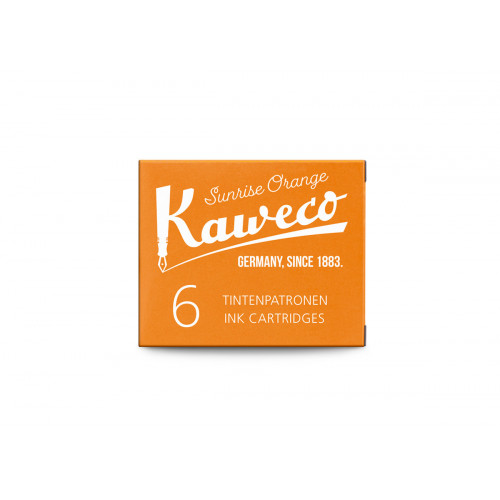 KAWECO INK CARTRIDGES - PACK OF 6 - SUNRISE ORANGE