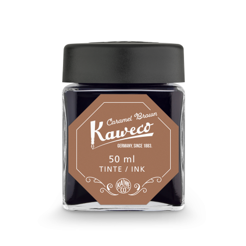 KAWECO BOTTLED INK - 50ml - CARAMEL BROWN