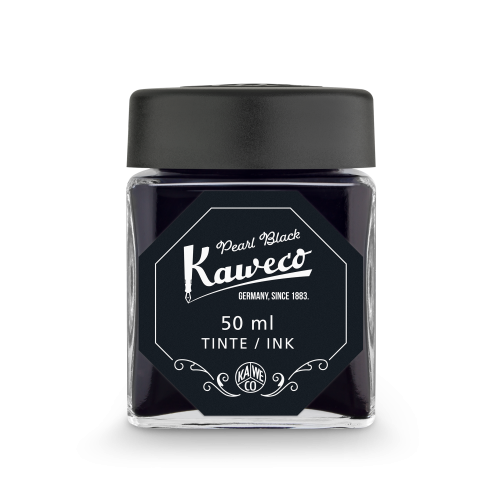 KAWECO BOTTLED INK - 50ml - PEARL BLACK
