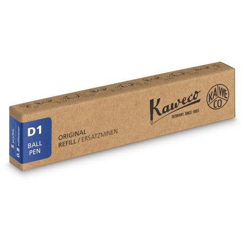 KAWECO D1 BALLPOINT REFILLS - BLUE - F
