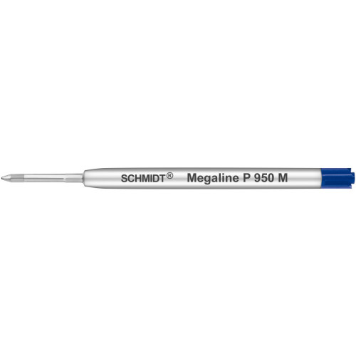 SCHMIDT MEGALINE G2 PRESSURISED BALLPOINT REFILLS - P950 - BLUE - MEDIUM - PACK OF 100