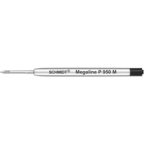 SCHMIDT MEGALINE G2 PRESSURISED BALLPOINT REFILLS - P950 - BLACK - MEDIUM - PACK OF 10
