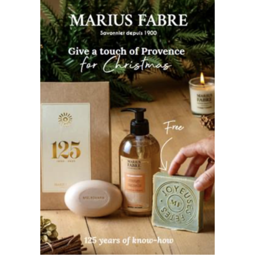 Marius Fabre POS for Christmas 2025 - A5 Cardboard
