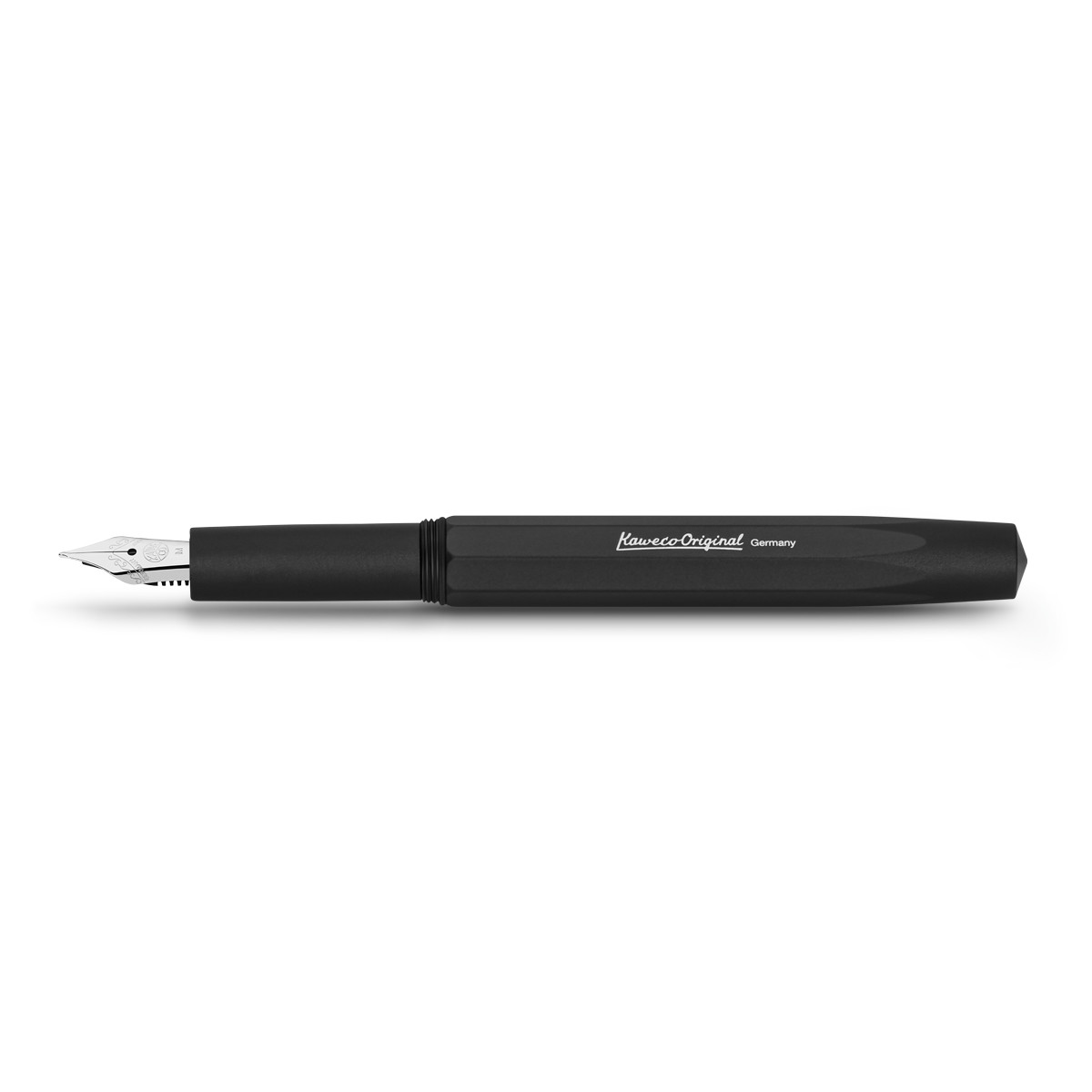 Stylo Plume Kaweco Original - Aluminium Noir - Plume M (Moyenne) - Élégance Rétro Et Qualité Allemande - Boîte Métal Incluse